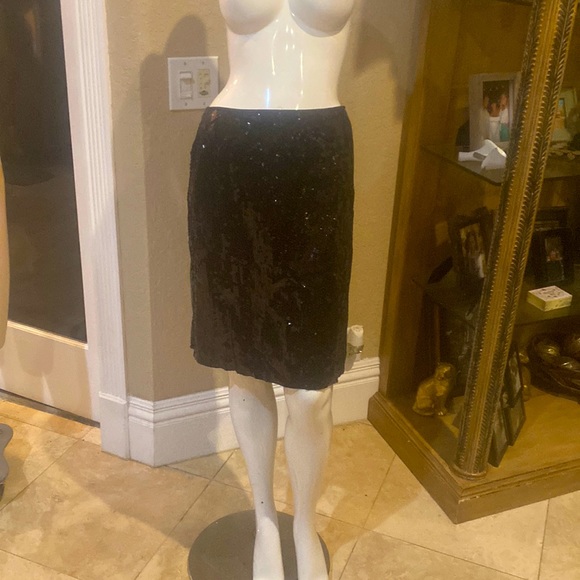 INC International Concepts Dresses & Skirts - INC International Concepts Black Sequins Beaded Pencil Skirt Sz 6P